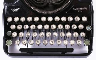 1920-1945 Wanderer Werke "Continental 340" írógép, magyar billentyűzettel, tokja nélkül, 2...