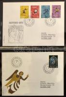 Liechtenstein kb 100 FDC a 70-es évekből, jó levélberakóban