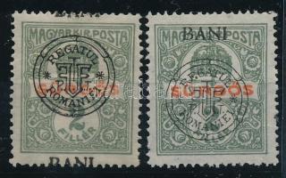 Nagyvárad 1919 Sürgős 2f eltolódott felülnyomással + támpéldány, Bodor vizsgálójellel