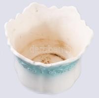 Vintage kaspó, kis repedéssel, m: 15,5 cm