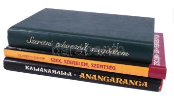 3 db szerelemmel, szexszel kapcsolatos könyv: Szeretni tehozzád szegődtem, Szex, szerelem, szentség,...