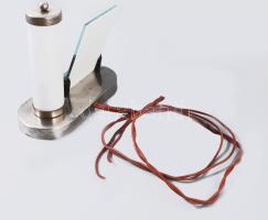 MOFÉM art deco stílusú fényképtartós asztali lámpa, huzala cserélendő, 18x20 cm