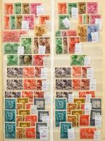 16 db A4-es és 5 db közepes berakó tele főleg modern magyar anyaggal, nagyobb része postatiszta, köz...