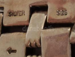 Le Monde ezüst (Ag) karóra, quartz, jelzett, működik, bruttó 60g