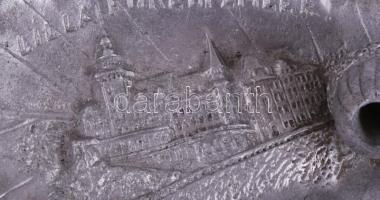 Lillafüredi emlék alumínium asztaldísz, h: 16,5 cm