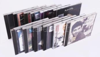 12 darab zenei CD, közte Lauffeuer, Roman Didier, William Sheller, Kacel, Eric Vincent, Gérard Blanchard, Philippe Kelly, stb.