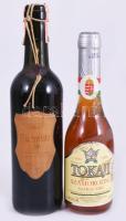 1996 Tokaji Szamorodni, száraz, 0,25l + 2000 Tokaji furmint 0,37l.