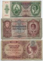 1930. 100P (4x) + 1932. 50P + 1936. 10P + 1945. 10.000P T:F,VG