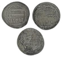 Iszlám államok / Abbászida Kalifátus 800-1000. Dirham Ag (2,75g, 2,78g, 2,85g) T:VF
Islamic states ...