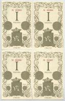 2007. Ónod I Poltura (4x) egy kihagyással sorszámkövetők "001083 - 001087" T:UNC,AU