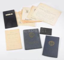 ca 1930-1960 Vegyes okmány tétel, igazolvány, stb