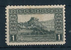 1906 1H bélyeg 9:9:12:9 vegyes fogazással