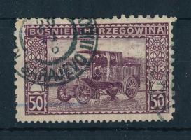 1906 50H bélyeg 9:9:12:9 vegyes fogazással