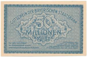 Német Birodalom / Weimari Köztársaság / Bajorország 1923. 50.000.000M T:XF hajtatlan, pici sarokhajl...
