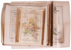 ca 1920 15 db vármegye térkép vegyes méretben és állapotban