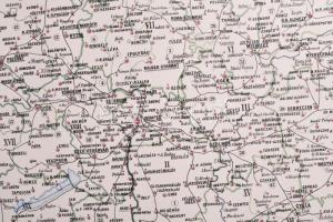 Magyar Korona Országainak Gyógyszertári térképe reprint 70x50 cm