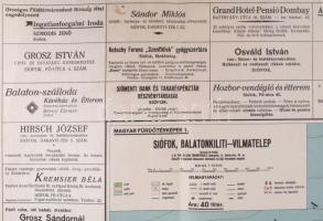 1928 Siófok, Balatonkiliti-Vilmatelep térképe, Magyar Fürdőtérképek I., 1: 10 000, kiadja: Magyar Ki...