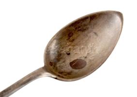 Ezüst (Ag) kávéskanál, jelzett, nettó 15,7g