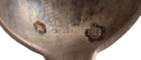 Ezüst (Ag) kávéskanál, jelzett, nettó 15,7g