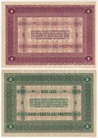 Olaszország 1918. Velence / Osztrák-magyar megszállás 1L + 2L T:XF, szép papír
Italy 1918. Venice /...