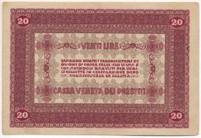 Olaszország 1918. Velence / Osztrák-magyar megszállás 20L T:XF,VF, erős papír
Italy 1918. Venice / ...