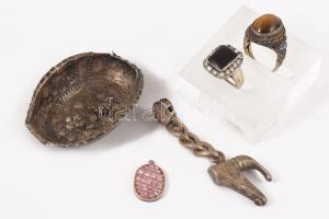 Vegyes ezüst (Ag) tétel, zömmel sérültek, bruttó53,4g