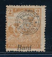 Nagyvárad 1919 Arató 2f alulra csúszott "Bani" felirattal, Bodor vizsgálójellel (halvány gumihibák / light gum disturbances)