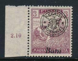 Nagyvárad 1919 Arató 3f alulra csúszott "Bani" felirattal, Bodor vizsgálójellel
