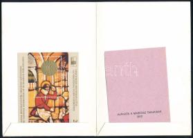 2012 Szent István dénárja emlékív, hátoldalán "AJÁNDÉK A MABÉOSZ TAGJAINAK 2012" felülnyom...