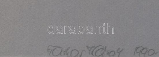 Farkas Károly jelzéssel: Vöröshajú lány, 1990. Pasztell, papír. Üvegezett fakeretben, 47×32 cm