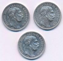 1914KB-196KB 1K Ag "Ferenc József" (3xklf) T:AU-XF
Adamo K5.1