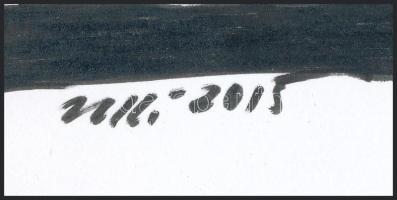 Uli jelzéssel, 2 db mű: Bikaviadal. Tus, papír. 21×29,5 cm