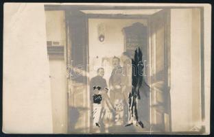 1917 Képeslap "K.u.K. EXPOSITUR II. DES SAN. FELDDEPOT Nr." + "FP 229"