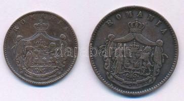 Románia 1867. 5b Cu "WATT &amp; CO." + 10b Cu "WATT &amp; CO." T:VF,F, p...