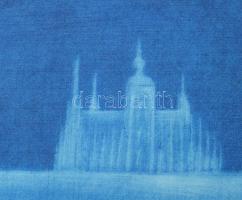 Blaha, Jan (1961-): Prety river. Mezzotinto, papír, Jelzett. 78x49,5 cm