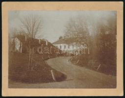 cca 1900 Nágocs, Zichy-kastély, keményhátú fotó, 10×13 cm