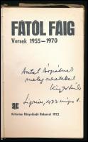Kányádi Sándor: Fától fáig. Versek 1955-1970. A szerző, Kányádi Sándor (1929-2018) Kossuth-díjas erd...