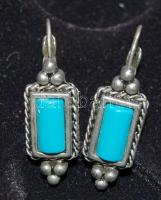 Türkiz köves fülbevaló