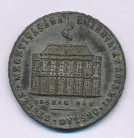 1865. "Az 1865. évi Országgyűlés megnyitása" ezüstözött bronz emlékérem "ÉLJEN A HAZA - ES LEBE DAS VATERLAND / EMLÉKÜL AZ 1865. ÉVI ORSZÁG GYÜLÉS MEGNYITÁSÁRA PESTEN - ORSZÁG HÁZ" (38mm) T:XF,VF ph., patina, kopott ezüstözés Hungary 1865. "Opening of the 1865 Parliament" silver plated bronze commemorative medal (38mm) C:XF,VF edge error, patina, worn silvering