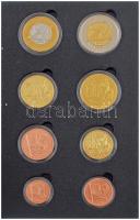 Vatikán 2007. 1c-2E (8xklf) próbaveret forgalmi sor kapszulában, karton dísztokban T:UNC Vatican 2007. 1 Cent - 2 Euro (8xdiff) trial strike coin set in capsule, in cardboard case C:UNC