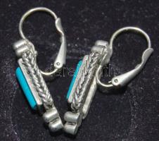 Türkiz köves fülbevaló