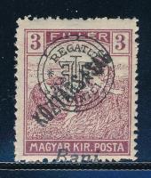 Nagyvárad 1919 Arató/Köztársaság 3f alulra csúszott "Bani" felirattal, Bodor vizsgálójellel