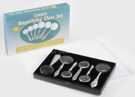 6 darabos exkluzív nagyító készlet, eredeti dobozában