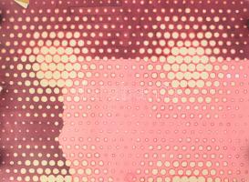 Jelzés nélkül: 7 db geometrikus és op-art kompozíció, 1970-80 körül. Akvarell, papír, feltekerve, ré...