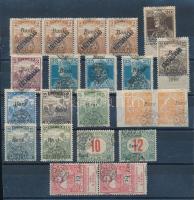 Nagyvárad 1919 21 db bélyeg elcsúszott felülnyomattal, Bodor vizsgálójellel