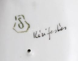 Kőbányai Aladdin figura, jelzett, hibátlan, m: 13 cm