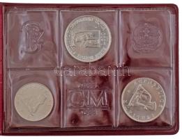 Olaszország 1988. 100L Ag "900 éves a Bolognai Egyetem" + 200L Ag "900 éves a Bolognai Egyetem" + 500L Ag "900 éves a Bolognai Egyetem" olasz nyelvű tanúsítvánnyal, műanyag tokban T:UNC Italy 1988. 100 Lire Ag "900th Anniversary of University of Bologna" + 200 Lire Ag "900th Anniversary of University of Bologna" + 500 Lire Ag "900th Anniversary of University of Bologna" with Italian language certificate in plastic case C:UNC Krause KM#127, KM#128, KM#129