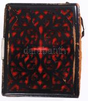 Cseh és lengyel grófi család fotóalbum 25 db korai keményhátú fotóval (Herberstein és Ptah család ta...