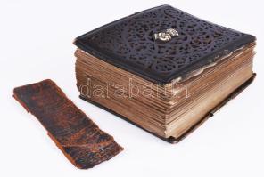 Cseh és lengyel grófi család fotóalbum 25 db korai keményhátú fotóval (Herberstein és Ptah család ta...