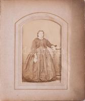 Cseh és lengyel grófi család fotóalbum 25 db korai keményhátú fotóval (Herberstein és Ptah család ta...